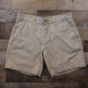 Toad&Co Mission Ridge Shorts Men’s 33 Khaki Stretch‎ Organic Cotton